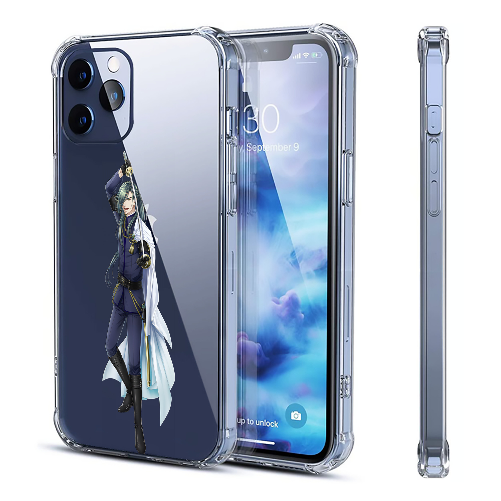 （画像用） 刀剣乱舞 Touken Ranbu 【iPhone 12シリーズ対応】透明スマホケース（クリアソフトケース）
